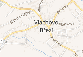 Jeronýmova v obci Vlachovo Březí - mapa ulice