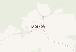 Mojkov v obci Vlachovo Březí - mapa části obce