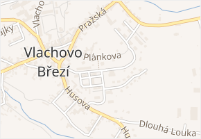 Sídliště v obci Vlachovo Březí - mapa ulice