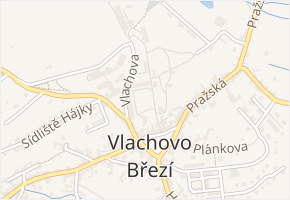 Vlachova v obci Vlachovo Březí - mapa ulice