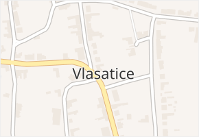 Vlasatice v obci Vlasatice - mapa části obce