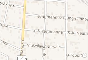 28. října v obci Vlašim - mapa ulice