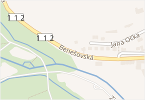 Benešovská v obci Vlašim - mapa ulice