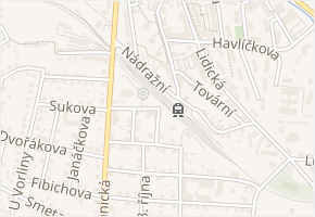Boženy Němcové v obci Vlašim - mapa ulice