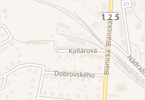Kollárova v obci Vlašim - mapa ulice