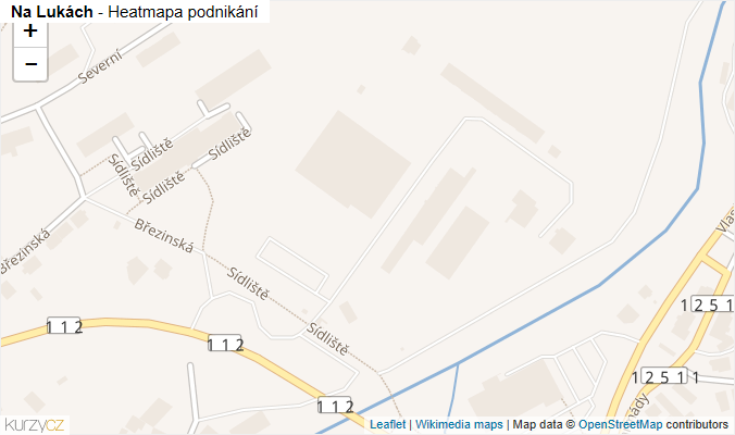 Mapa Na Lukách - Firmy v ulici.