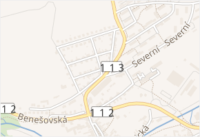 Nerudova v obci Vlašim - mapa ulice