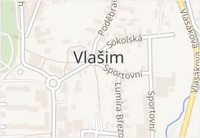 Vlašim v obci Vlašim - mapa části obce