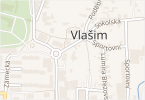 Vorlinská Alej v obci Vlašim - mapa ulice
