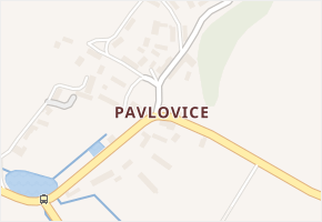 Pavlovice v obci Vlastějovice - mapa části obce