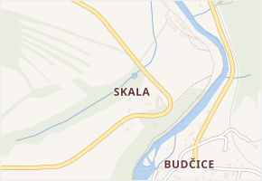 Skala v obci Vlastějovice - mapa části obce