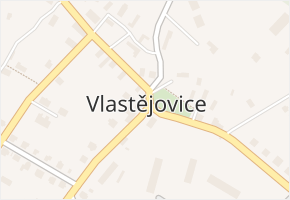 Vlastějovice v obci Vlastějovice - mapa části obce