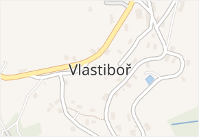 Vlastiboř v obci Vlastiboř - mapa části obce