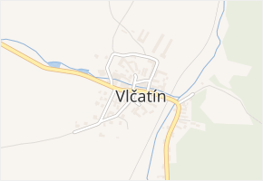Vlčatín v obci Vlčatín - mapa části obce