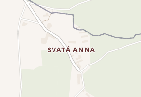Svatá Anna v obci Vlčeves - mapa části obce