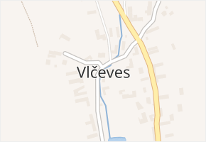 Vlčeves v obci Vlčeves - mapa části obce