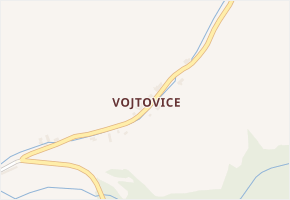 Vojtovice v obci Vlčice - mapa části obce