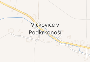 Dolní Vlčkovice v obci Vlčkovice v Podkrkonoší - mapa části obce
