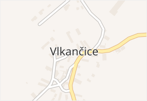 Vlkančice v obci Vlkančice - mapa části obce