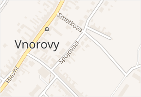 Spojovací v obci Vnorovy - mapa ulice