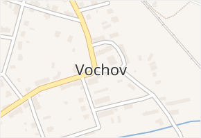Vochov v obci Vochov - mapa části obce