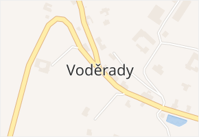 Voděrady v obci Voděrady - mapa části obce
