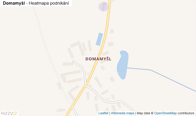 Mapa Domamyšl - Firmy v části obce.