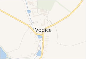 Vodice v obci Vodice - mapa části obce