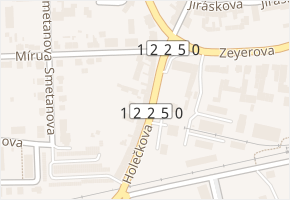 Holečkova v obci Vodňany - mapa ulice