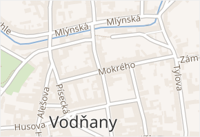 Komenského v obci Vodňany - mapa ulice