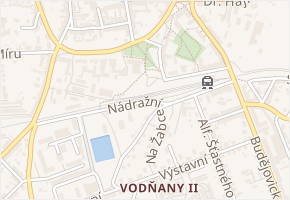 Nádražní v obci Vodňany - mapa ulice