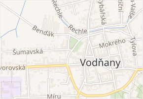 nám. 5. května v obci Vodňany - mapa ulice