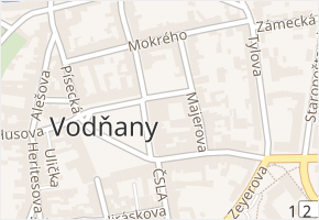 nám. Svobody v obci Vodňany - mapa ulice