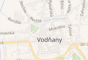 Písecká v obci Vodňany - mapa ulice