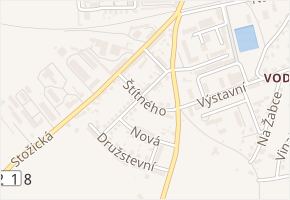 Štítného v obci Vodňany - mapa ulice