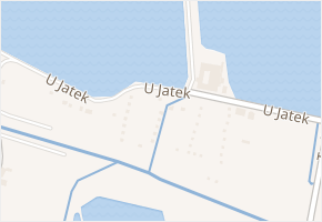 U Jatek v obci Vodňany - mapa ulice