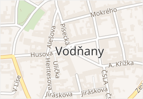 Vodňany I v obci Vodňany - mapa části obce