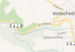 K Vltavě v obci Vodochody - mapa ulice
