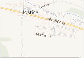Na Vinici v obci Vodochody - mapa ulice