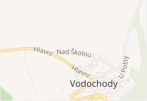 Nad Školou v obci Vodochody - mapa ulice