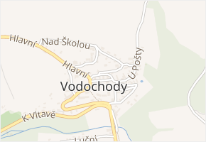 Školská v obci Vodochody - mapa ulice