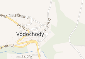 U Pošty v obci Vodochody - mapa ulice