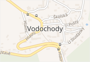 Vodochody v obci Vodochody - mapa části obce