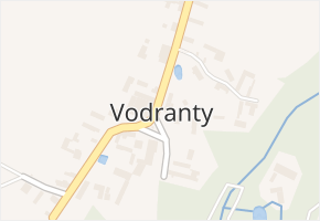 Vodranty v obci Vodranty - mapa části obce