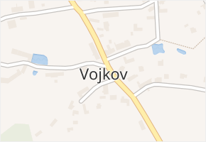 Vojkov v obci Vojkov - mapa části obce