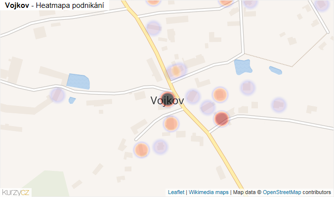 Mapa Vojkov - Firmy v části obce.