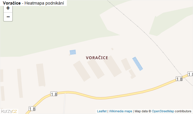 Mapa Voračice - Firmy v části obce.
