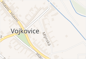 Mlýnská v obci Vojkovice - mapa ulice