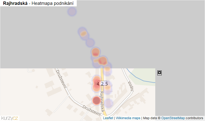 Mapa Rajhradská - Firmy v ulici.
