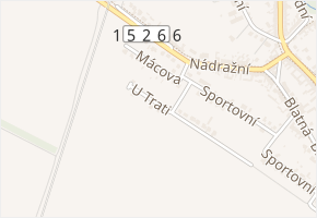U Trati v obci Vojkovice - mapa ulice